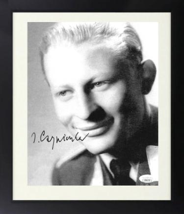Jorg Czypionka signed WWII German ME-262 Luftwaffe Pilot Night Fighter 8x10 Photo Custom Framing- JSA