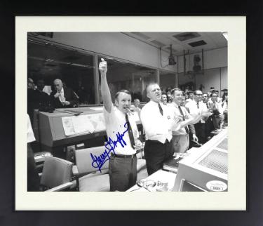 Gerald (Gerry) Griffin signed Apollo13 Flight Director B&W 8x10 Photo Custom Framing- JSA #EE63171