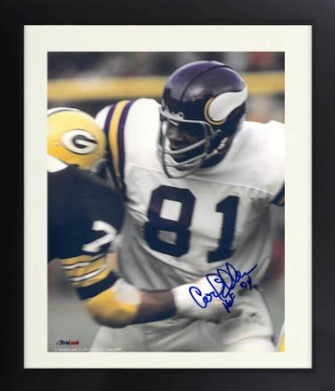 Carl Eller signed Minnesota Vikings NFL Licensed 8x10 Photo HOF 04 Custom Framing- COA/Purple People Eaters