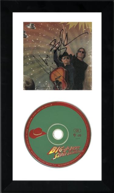 John Rich/Big Kenny/ Big & Rich dual signed Super Galactic Fan Pak Album CD Cover CD 6.5x12 Custom Framing - JSA Hologram #CC09724