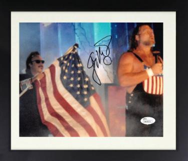 Jimmy Hart signed Wrestling 8x10 Photo Custom Framing- JSA #AA38331 (WCW/WWE Legend)