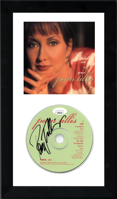 Pam Tillis signed 1998 I Said A Prayer Hard Cover Booklet w/ CD 6.5x12 Custom Framing- JSA #GG08348