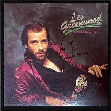 Lee Greenwood signed 1983 Somebody's Gonna Love You Album Cover/LP/Vinyl Record Custom Framing- JSA #GG08532