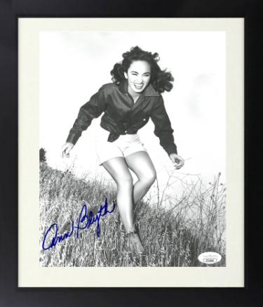 Ann Blyth signed Vintage Hollywood B&W 8x10 Photo Custom Framing- JSA #II11049