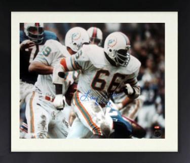 Larry Little signed Miami Dolphins NFL Licensed 16x20 Photo HOF 93 Custom Framing- GTSM Holo/COA