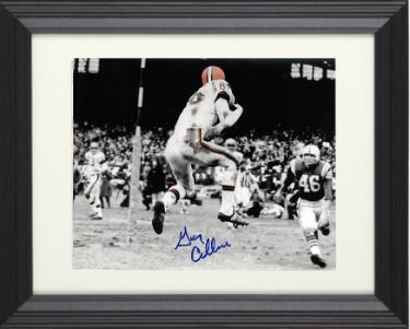 Gary Collins signed Cleveland Browns Spotlight 8x10 Photo Custom Framing (vs Colts - 1964 NFL Champs MVP) -COA