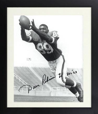 Dave Robinson signed Penn State Nittany Lions Vintage B&W 8x10 Photo Custom Framing #89 PSU '63