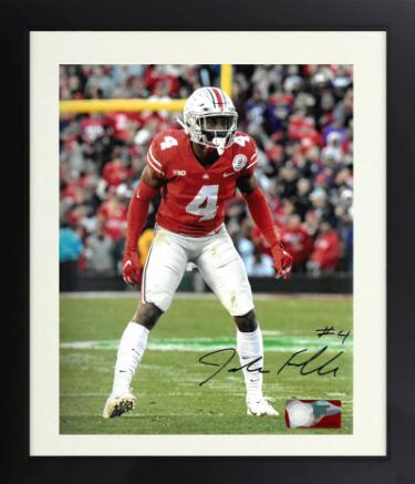 Jordan Fuller signed Ohio State Buckeyes NCAA Licensed 8x10 Photo #4 Custom Framing- COA (SB LVI CHAMP)
