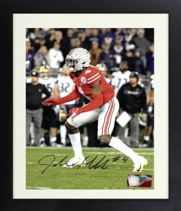 Jordan Fuller signed Ohio State Buckeyes NCAA Licensed 8x10 Photo #4 Custom Framing- COA (SB LVI CHAMP)