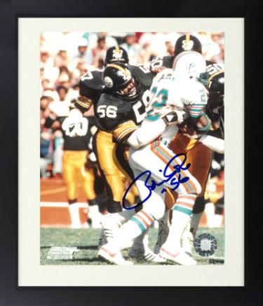 Robin Cole signed Pittsburgh Steelers NFL Licensed 8X10 Photo #56 Custom Framing- COA Steel Curtain/2X SB Champ