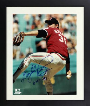Gaylord Perry signed Cleveland Indians MLB Licensed 8x10 Photo w/ HOF 91 Custom Framing- COA