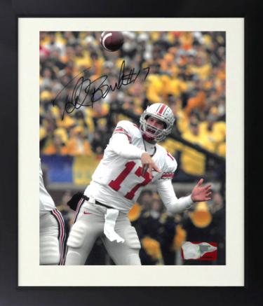 Todd Boeckman signed Ohio State Buckeyes NCAA Licensed 8x10 Photo Custom Framing #17 - COA