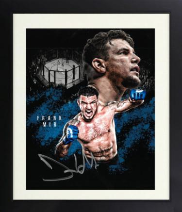 Frank Mir signed UFC Ultimate Fighting Championship/MMA Collage 8x10 Photo Custom Framing- COA