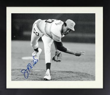 JR Richard signed Houston Astros B&W 8x10 Photo Custom Framing- COA