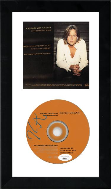 Keith Urban signed 2002 Somebody Like You Single CD w/Back Cover 6.5x12 Custom Framing- JSA #KK58125