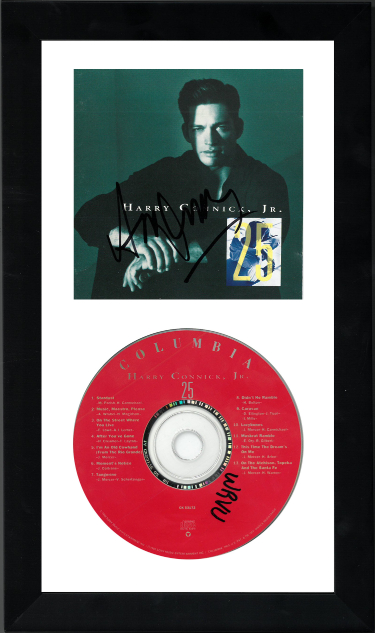 Harry Connick Jr. signed 1992 "25"  Album Cover w/ CD 6.5x12 Custom Framing- JSA #KK58071