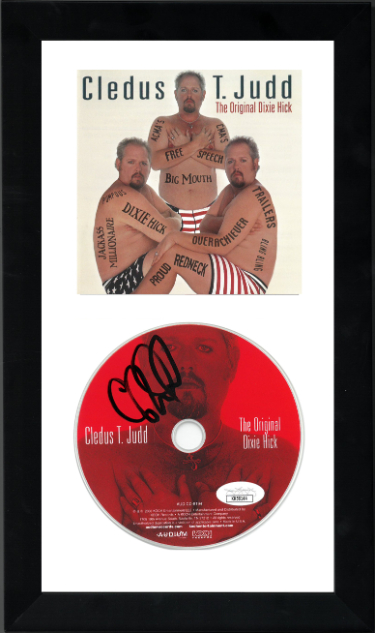 Cledus T. Judd signed 2003 The Original Dixie Hick Album CD w/ Cover 6.5x12 Custom Framing- JSA #KK58144
