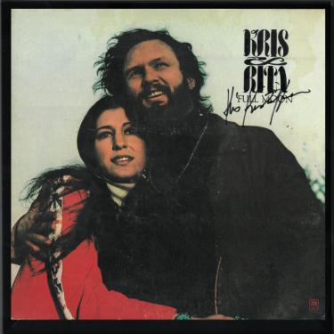 Kris Kristofferson signed 1973 Full Moon Album Cover/LP/Vinyl Record Custom Framing- JSA #EE57485 (w/ Rita Coolidge)