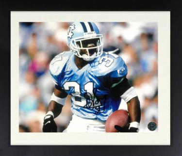 Dre Bly signed North Carolina Tar Heels 8x10 Photo #31 Custom Framing- AWM Hologram (Player/Coach)