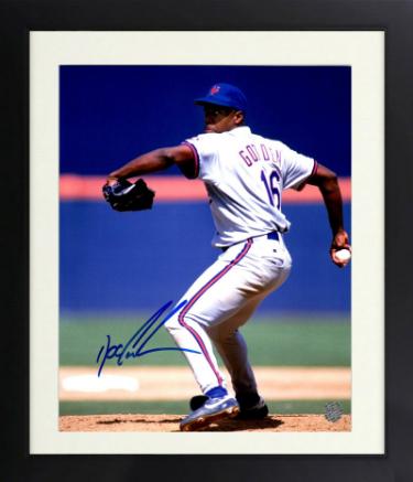 Dwight/Doc Gooden signed New York Mets 8x10 Photo Custom Framing- AWM Hologram