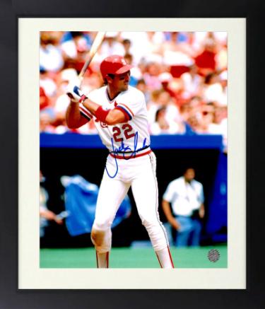 Jack Clark signed St. Louis Cardinals 8x10 Photo Custom Framing- AWM Hologram