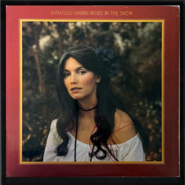 Emmylou Harris signed 1980 Roses In The Snow Album Cover/LP/Vinyl Record Custom Framing- JSA #PP75247
