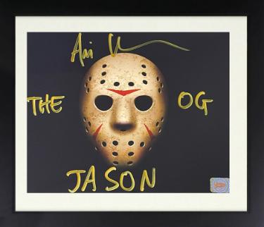 Ari Lehman signed Friday the 13th Jason Voorhees 8x10 Photo Custom Framing dual Jason/The OG- Lehman Hologram