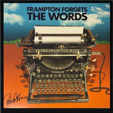 Peter Frampton signed 2021 Frampton Forgets The Words Album Cover/LP/Vinyl/Record Custom Framing- JSA #PP75220