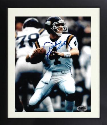 Archie Manning signed Minnesota Vikings 8x10 Photo Custom Framing- Pristine Auction LOA