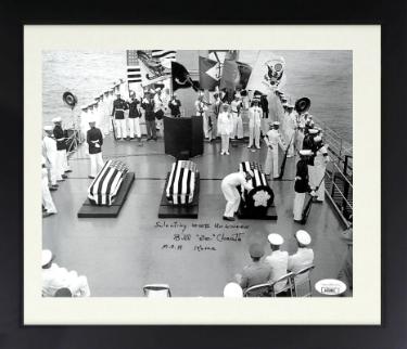 William/Bill "Doc" Charette signed Korean War 8x10 Photo Custom Framing- JSA #AC92662- Medal of Honor/Selecting WWII Unknown