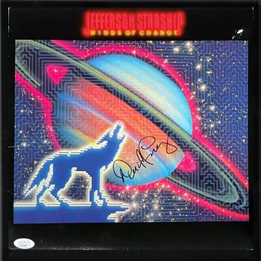 David Frieberg signed Jefferson Starship 1982 Winds of Change Album/Record/LP Custom Framing- JSA