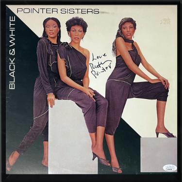 Ruth Pointer signed 1981 The Pointer Sisters Black & White Album Cover/LP/Vinyl/Record w/ Love Custom Framing- JSA