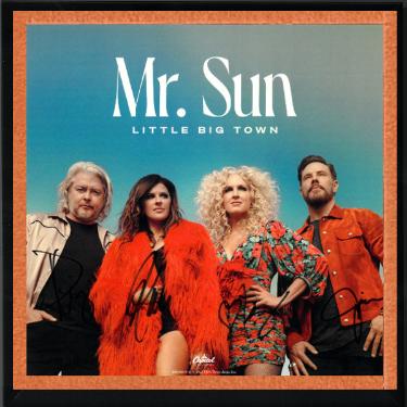 Little Big Town Band Signed 2022 Mr Sun 11x11 Art Card/Album Cover/LP/Exclusive Vinyl/Record Custom Framing� COA