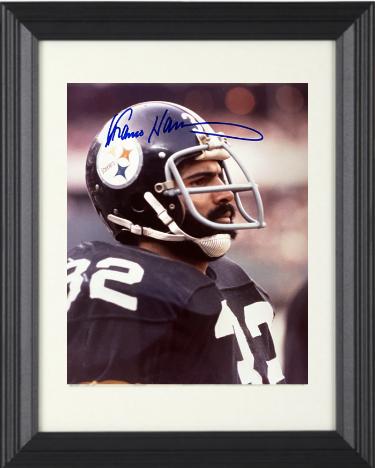 Franco Harris signed Pittsburgh Steelers 8x10 Photo Custom Framing- Beckett Review/NFL Alumni LOA