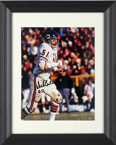 Dick Butkus signed Chicago Bears NFL 8x10 Photo #51 Custom Framing- Tuff Stuff COA/Show Ticket