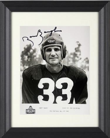 Sammy Baugh signed HOF Enshrinee Class of 1963 B&W 8x10 Photo Custom Framing- Tuff Stuff Show COA