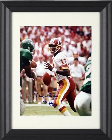 Doug Williams signed Washington 8x10 Photo #17 SB XXII MVP Custom Framing- Tuff Stuff COA/Show Ticket