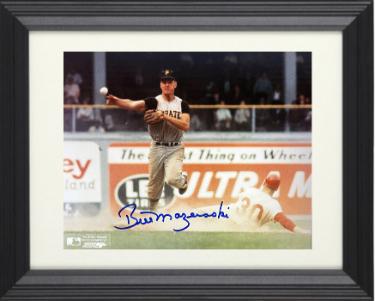 Bill Mazeroski signed Pittsburgh Pirates MLB Licensed 8x10 Photo imperfect minor dings- COA/CSA Show Ticket