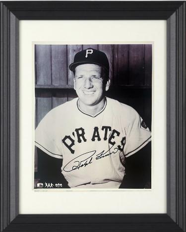 Ralph Kiner signed Pittsburgh Pirates MLB Licensed B&W 8x10 Photo Custom Framing- COA/Show Ticket