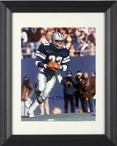 Tony Dorsett signed Dallas Cowboys 8x10 Photo #33 Custom Framing- COA