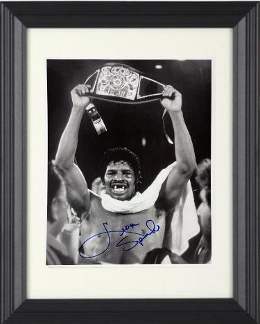 Leon Spinks signed Boxing B&W 8x10 Photo Custom Framing- COA/Show Ticket