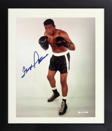 Floyd Patterson signed Boxing 8x10 Photo Custom Framing- Sports World Collectibles #A13553 & COA