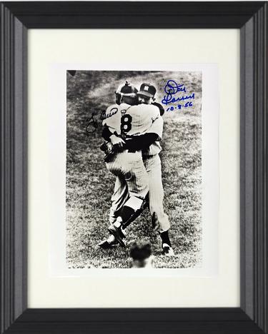 Don Larsen/Yogi Berra dual signed New York Yankees Perfect Game 8x10 Photo 10-8-56 Custom Framing- COA/Tuff Stuff Show Tickets