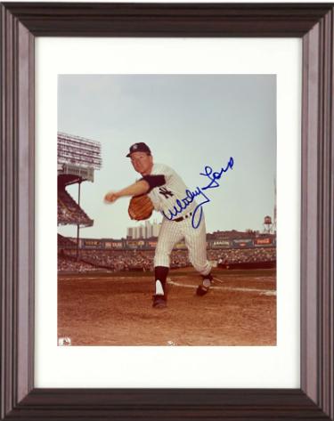 Whitey Ford signed New York Yankees MLB Licensed 8x10 Photo Custom Framing- Tuff Stuff Show COA (HOF/WS MVP/CY)
