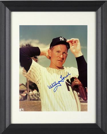 Whitey Ford signed New York Yankees MLB Licensed 8x10 Photo Custom Framing- Tuff Stuff Show COA (HOF/WS MVP/CY)