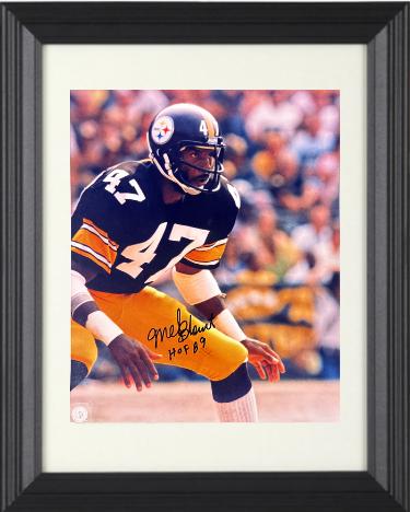 Mel Blount signed Pittsburgh Steelers NFL Licensed 8x10 Photo HOF 89 imperfect Custom Framing- Tuff Stuff COA