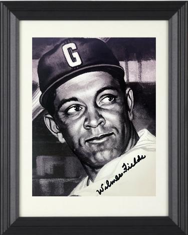 Wilmer Fields signed Homestead Grays 8x10 Photo Custom Framing- COA/CSA Show Ticket/Photo