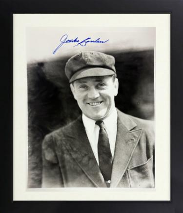 Jocko Conlan signed Vintage B&W 8x10 Photo imperfect Custom Framing- COA (HOF Umpire/Chicago White Sox)