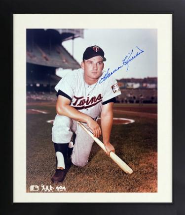Harmon Killebrew signed Minnesota Twins MLB Licensed 8x10 Photo imperfect Custom Framing- COA/Show Ticket/Photos (HOF)