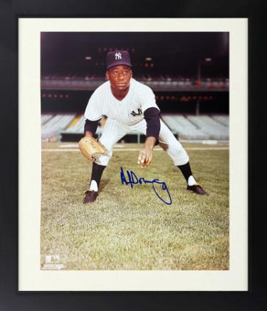 Al Downing signed New York Yankees MLB Licensed 8x10 Photo Custom Framing imperfect- COA/Show Ticket